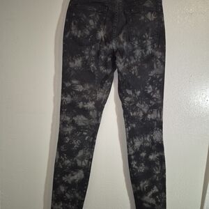 Black and Gray Tie-Dye Jeans